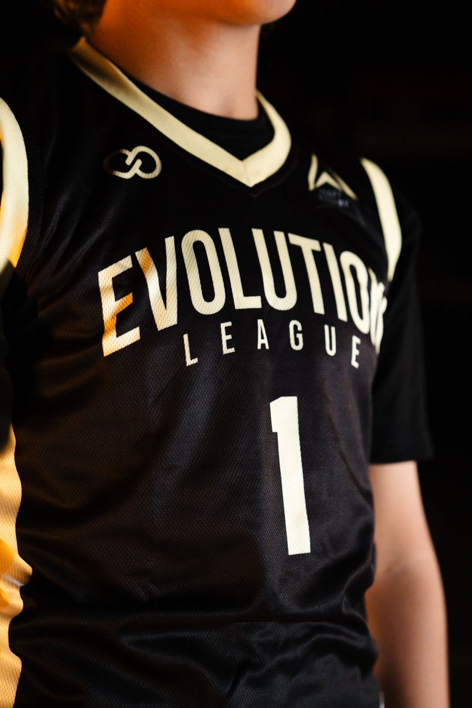 Close-up of an ADAPT Evolution League jersey